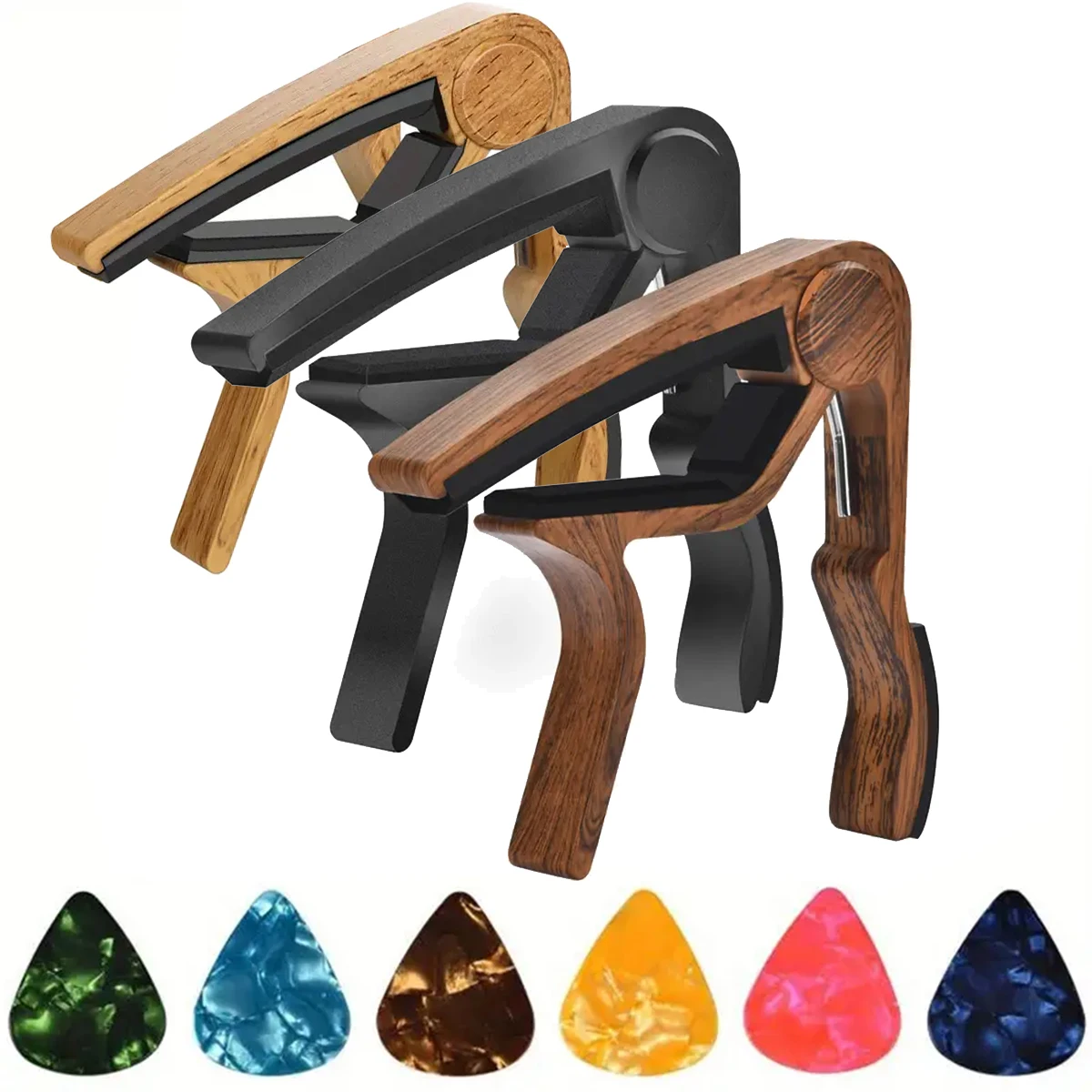 Musical Instrument Art - Hochwertiger Gitarren-Kapodaster aus Zinklegierung mit 5