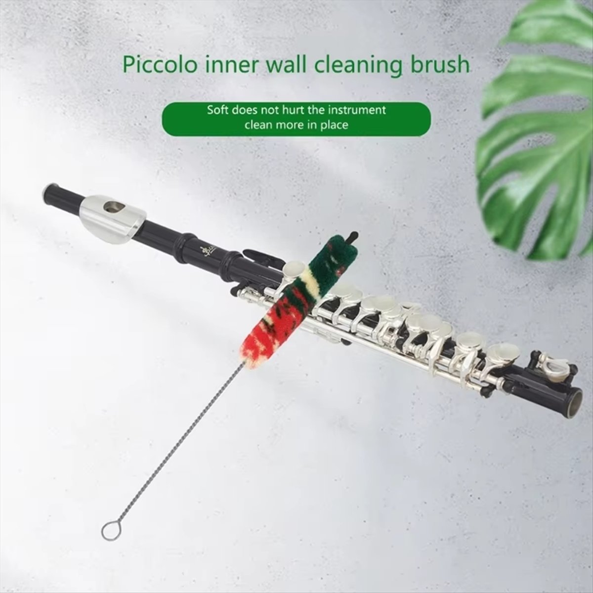 Musical Instrument Piccolo - ABPF Flötenreiniger-Werkzeuge, Reinigungsbürsten, weicher, elastischer Gummi,