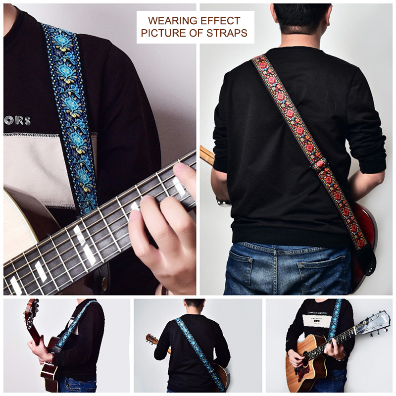 Gitarrengurt mit besticktem Dr – Musical Instrument Art Bewertung und Preis