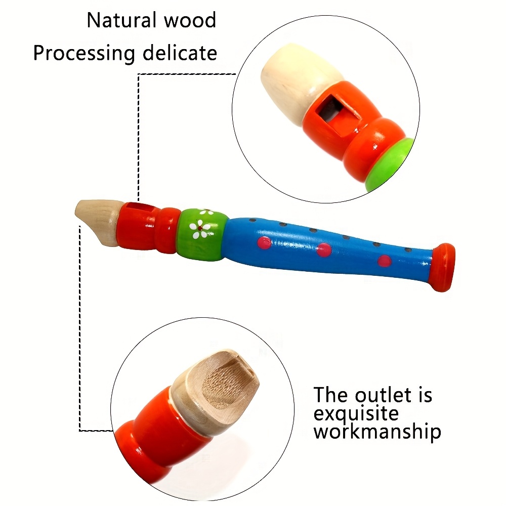1pc Holz Flöte 6-Loch Bunte Ca – Musical Instrument Piccolo Bewertung und Preis