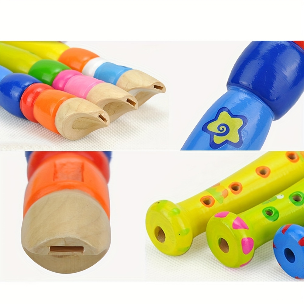 1pc Holz Flöte 6-Loch Bunte Ca – Musical Instrument Piccolo Bewertung und Preis