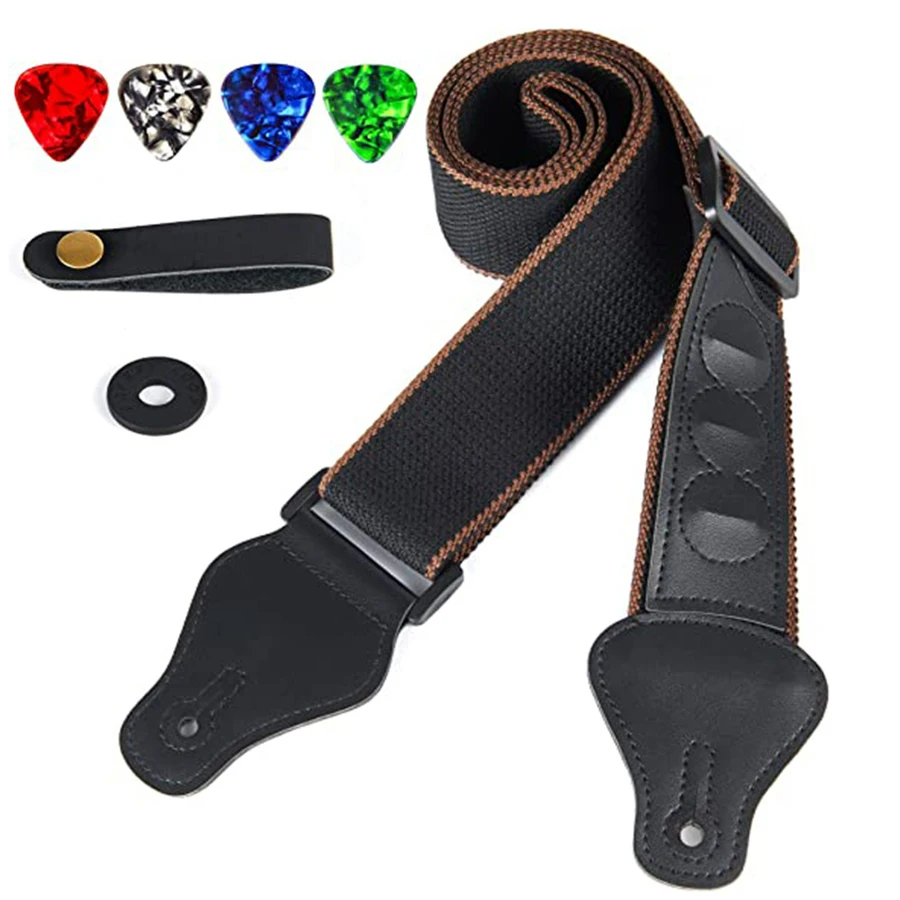 7 Teile/satz Gitarrengurt Schw – Musical Instrument Art Bewertung und Preis