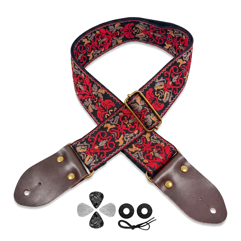 Bestickter Gitarrengurt im Vin – Musical Instrument Art Bewertung und Preis