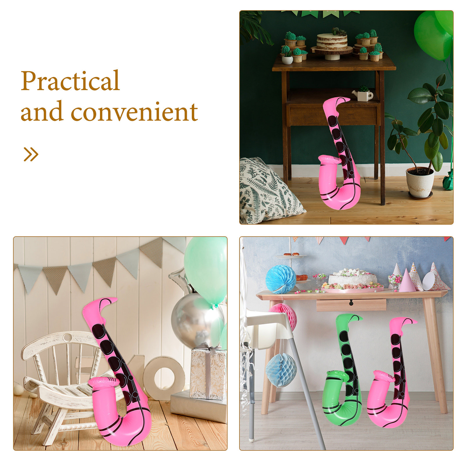 4 Stück aufblasbare Saxophone- – Musical Instrument You Blow Bewertung und Preis
