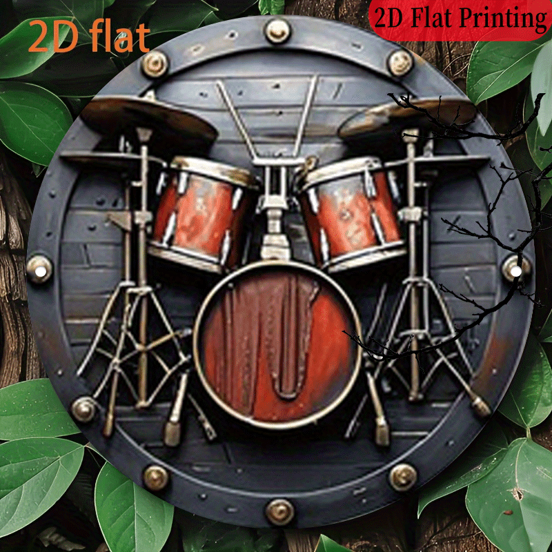 2D flach, 1 Stück, 20,32 x 20, – Musical Instrument Drum Bewertung und Preis