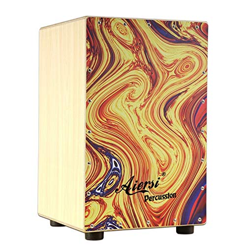 Farbige Holz-Hand-Cajon-Box-Tr – Musical Instrument Drum Bewertung und Preis
